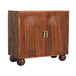 Carved Ball Cabinet - Chestnut