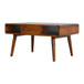 Solid Wood Curved Coffee Table