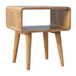 Minimalist Open Curved Nightstand