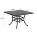 Square 4 Person 43.19" Long Aluminum Dining Set With Cushions