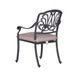 Square 8 Person 64" Long Aluminum Dining Set With Cushions