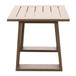 Traditional Style Outdoor Square End Table