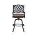 Patio Outdoor Aluminum Bar Stool With Cushion (Set of 2)