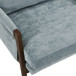 Kelly - Mid-Century Modern Velvet Accent Armchair - Blue
