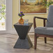 Flamboyant - Outdoor Side Table With Twisted Hourglass Shape