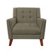 Luminaesque - Fabric Upholstered Armchair With Tufted Back