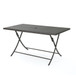 Saffron - Outdoor Rectangle Folding Dining Table - Brown Multi