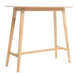 Bar Height Dining Table With Splayed Legs And Elongated Rectangular Top