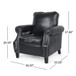 Contemporary Club Chair With Nailhead Trim And Rolled Armrests