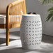 Lilac - Lace Cut Side Table, Compact Design