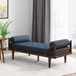 Chic Contemporary Chaise Lounge With Button Tufting And Bentwood Structure