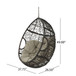 Kylie - Boho Style Hanging Basket Chair Rattan With Water Resistant Cushions
