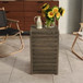Aluminum Outdoor C - Shaped Side Table For Patio