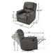 Contemporary Glider Recliner With Swivel Function