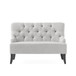 Nicole - French Style Upholstered Loveseat With Tufted Backrest