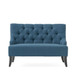 Nicole - French Style Upholstered Loveseat With Tufted Backrest