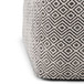 Brynn - Square Pouf - Patterned Black / Natural