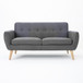 Modern Loveseat Sofa With Button Tufted Backrest