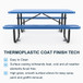 Expanded Rectangular Picnic Metal Table