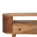 Modern Mini Rounded Entertainment Unit - Oak