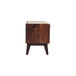 Solid Wood Bench With Upholstered Sea