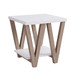 Set Of Tables, Home, Livingroom End Table & Coffee Table With Bottom Shelve