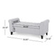 Hayes - Contemporary Armed Storage Bench With Button Tufting And Rolled Arms