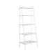 Modern Ladder Bookshelf - White / White