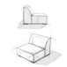 Rex - Center Sofa Module - Gray