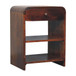 Aspen - Open Bedside Table - Dark Brown