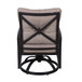 Modern Dining Swivel Chair With Back And Seat Cushion (Set of 2) - Antique Bronze