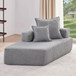 Frame For Oversized Modular U Shaped Sectional, Floor Couch Convertible Compressed Couch Spacious Foam Filled Sofa