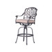 Round 42" Long Bar Height Dining Set With Cushions