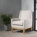 Modern Accent Chair With Padded Cushion Seat