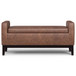 Amber - Rectangular Storage Ottoman - Brown