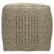 Delilah - Square Woven Pouf - Natural
