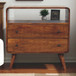 Curved Nordic Charm Console - Brown