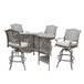 Cast Aluminum Bar Set With Cushion