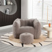 Soft Bean Bag Chair With High Resilient Foam (Chips) - Coffee