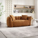 Soft Beanbag Chair With High Resilience Foam Core For Two People - Yellow