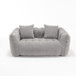 Soft Beanbag Chair With High Resilience Foam Core For Two People - Gray