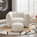 Soft Chenille Bean Bag Chair With High Resilient Foam