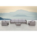 Outdoor Wicker Conversation Set With Cushions, All Weather