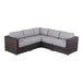 Luxurious Wicker Patio Sectional With Weather Resistant Sunbrella Cushions