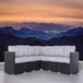 Luxurious Wicker Patio Sectional With Weather Resistant Sunbrella Cushions