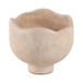 12" Cement Rounded Bowl - Ivory