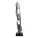 26" Bedford Small Wood Post Statuary - Silver