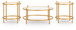 Pearlox - Occasional Table Set (Set of 3) - Gold