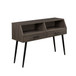 Contemporary 2 Drawer Angled Entry Table - Slate Gray