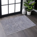 Maval - 2' X 3' Washable Area Rug - Blue / Cream